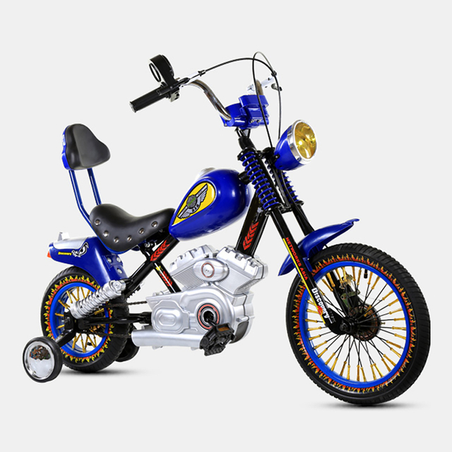 Children Bicycle 12 14 16 18 20 Inch Kids Motorcycle Style Sports Road Bike for Boys Girls