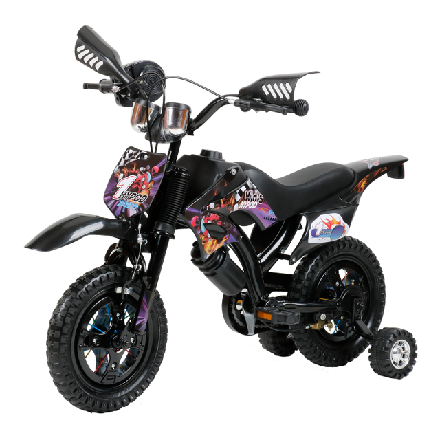 Motorcycle Style Children's Bicycle Cheap High Quality Bikes Kids Bike Baby Bicycle for 2 3 4 5 6 7 Years Old Children