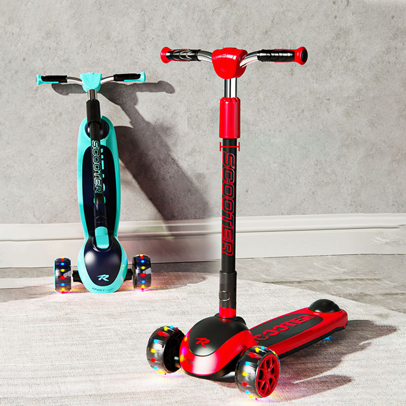 3 Wheel Adjustable Baby Scooter Foldable Children Kids Boys Girls Scooter for Big Kid