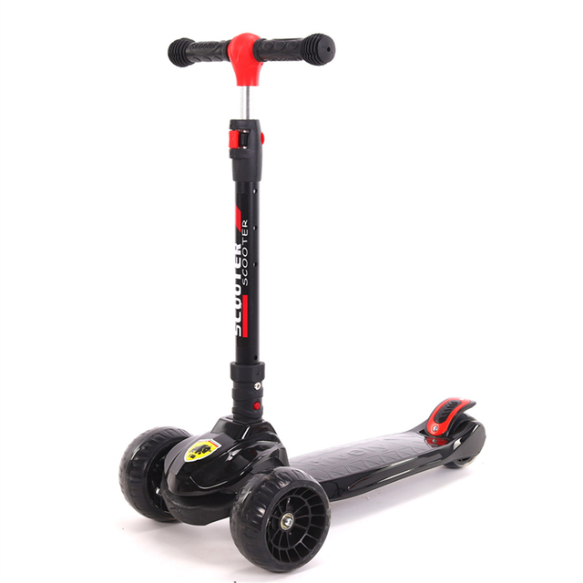 Folding Kids 3 Wheel Kick Scooter Children Kids' Scooter with Music Baby Foot Scooter