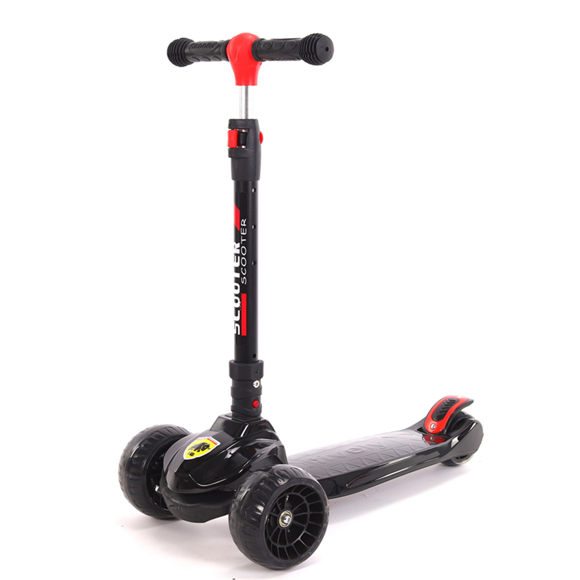 Folding Kids 3 Wheel Kick Scooter Children Kids' Scooter with Music Baby Foot Scooter