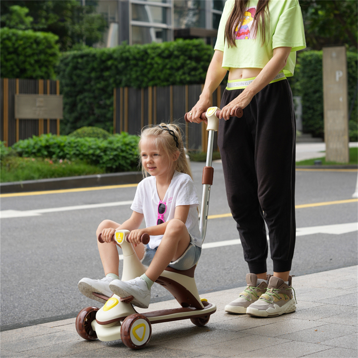New 5 in 1 Kids Scooters Baby Sliding Car Children Push Scooter with Seat for Big Kids