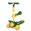 light up folding child scooters led flash wheel kids scooter manufacturers pu 3-wheels scooter for kids