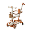 6 in 1 Adjustable Scooter Kids Flashing 3 Wheels Kids' Scooter Baby Swing Car Walker with Push Handle For Children Girls Boys Toys