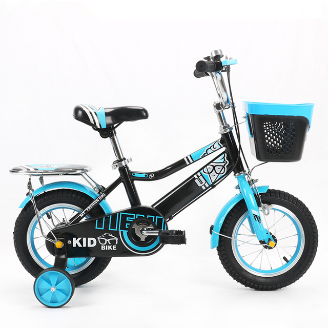 Children's Sports Cycling 14 Inch Bike Children's Bicycle with Four Wheels Kids Cycle for 6-12 Years