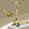 Children Scooty Mini 3 Wheel Baby Foot Kick Scooter Toys for Kids Scooters with Led Light