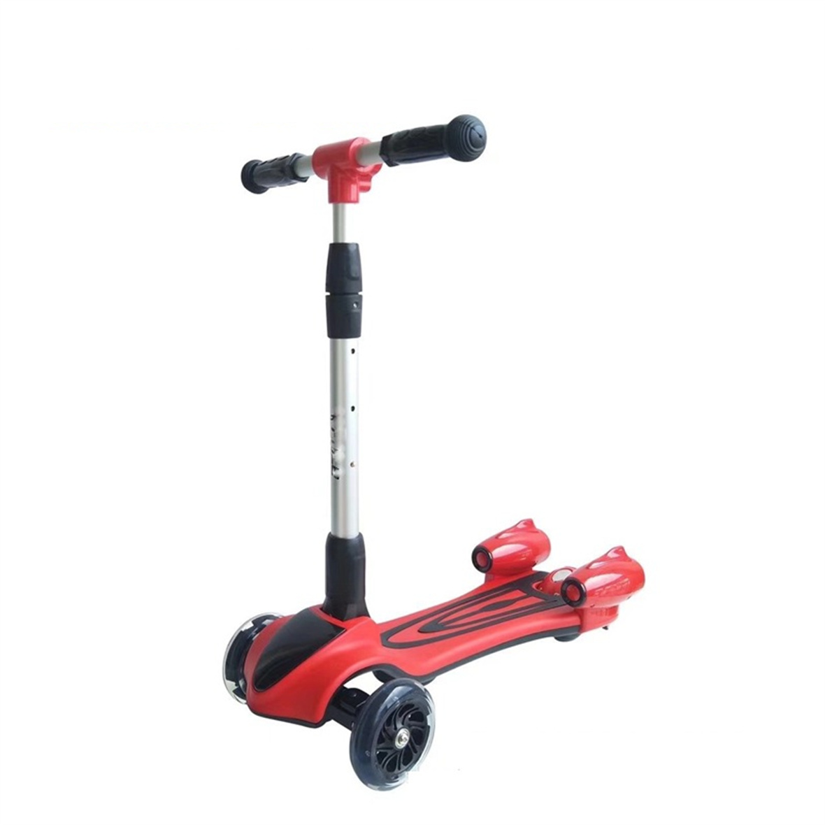 Spray Deck Widen 3 Flashing Wheels Kids Kick Scooter Foldable Children Scooter