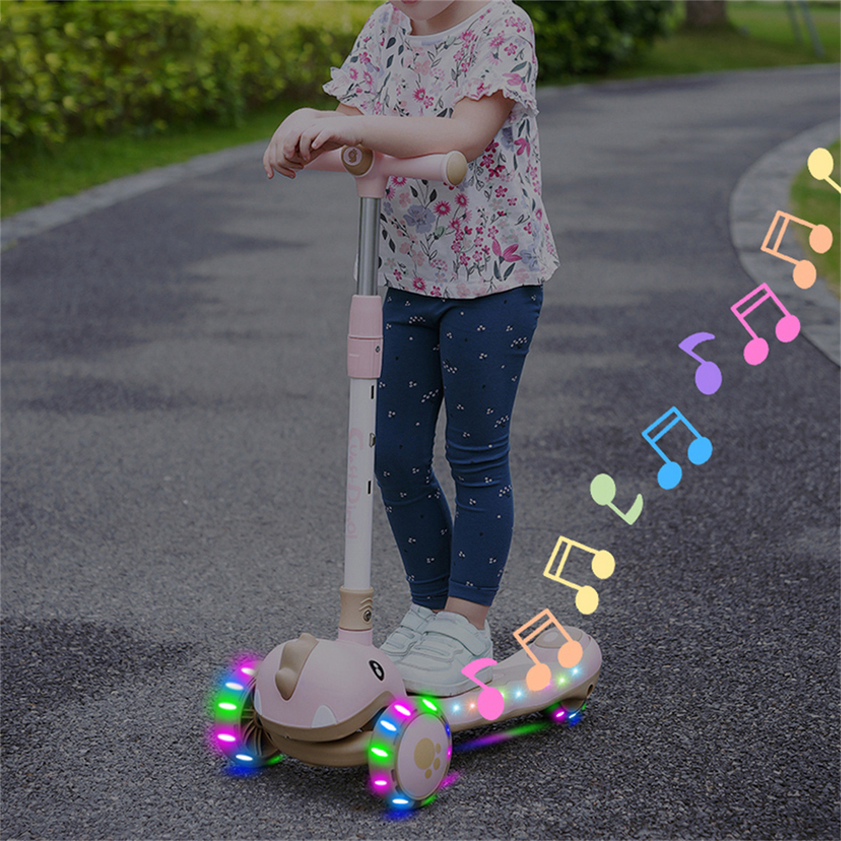 Oem Competitive Price Kick Child Scooter 3 Wheel Foot Scooter Flash Wheeler Kids Scooter with Seat