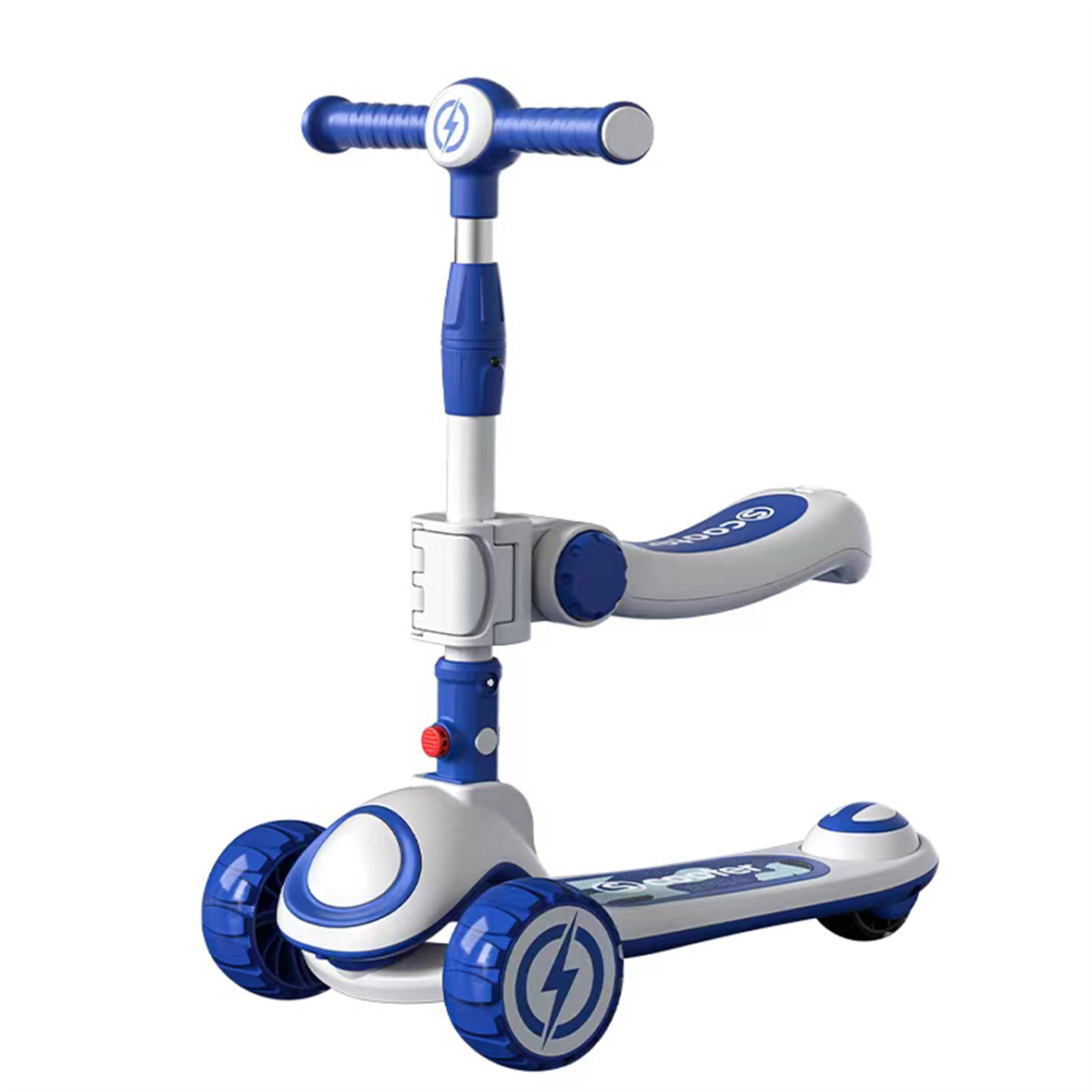 3 Wheels Adjustable Height Scooter Foldable Kick Kids Foot Scooter With Led Light for Girls Child