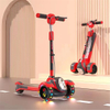 big size foldable adjustable price led flash three wheels kids children kick scooter for toddler kids age 3-8