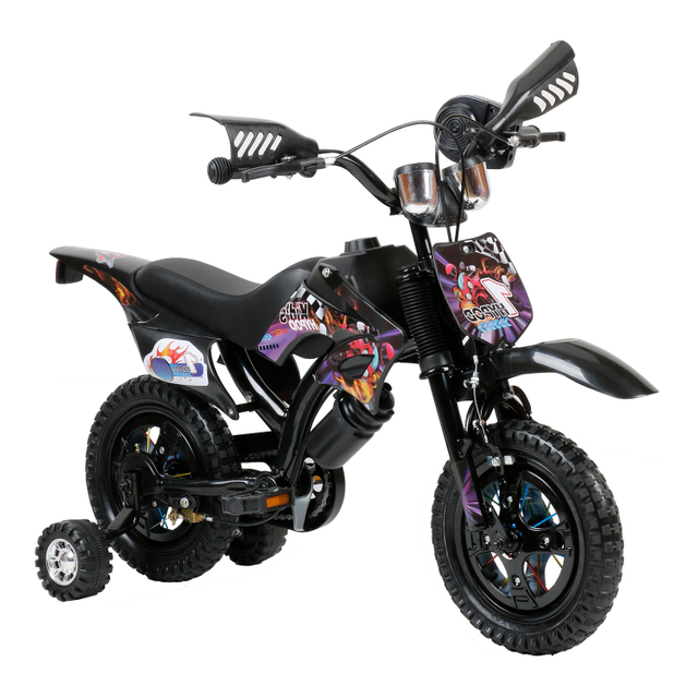Motorcycle Style Children's Bicycle Cheap High Quality Bikes Kids Bike Baby Bicycle for 2 3 4 5 6 7 Years Old Children