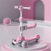 New Children's Scooters Children 2 in 1 Scooter Rotating Flashing Wheels Kids 3 Wheel Kick Scooter