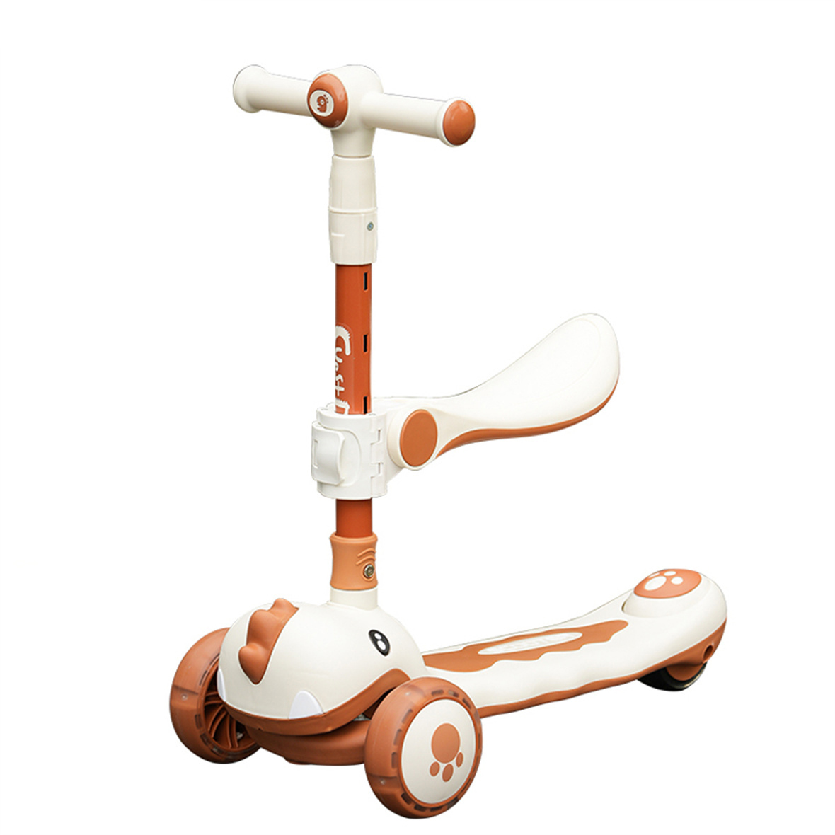 Oem Competitive Price Kick Child Scooter 3 Wheel Foot Scooter Flash Wheeler Kids Scooter with Seat