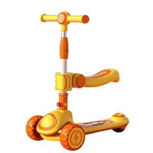 3 Wheels Adjustable Height Scooter Foldable Kick Kids Foot Scooter With Led Light for Girls Child