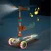 New Children's Scooters Children 2 in 1 Scooter Rotating Flashing Wheels Kids 3 Wheel Kick Scooter