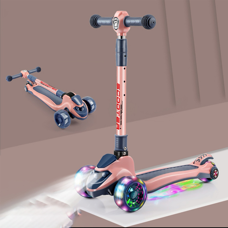 Children Scooty Mini 3 Wheel Baby Foot Kick Scooter Toys for Kids Scooters with Led Light