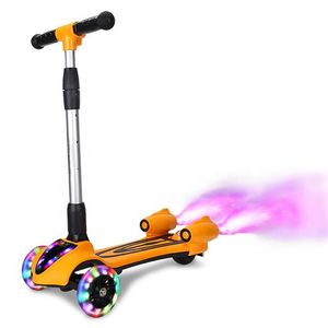 Spray Deck Widen 3 Flashing Wheels Kids Kick Scooter Foldable Children Scooter