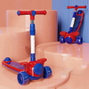 light up folding child scooters led flash wheel kids scooter manufacturers pu 3-wheels scooter for kids