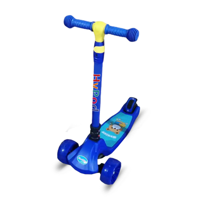 custom logo customized flashing wheel scooter kids foldable adjustable height children kick scooter
