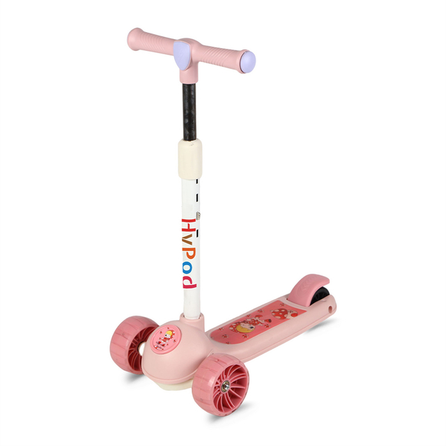 Custom Logo Best Flash 3 Wheel Adjustable Height Folding Kick Kids Scooter for Sale Age 2 6 7 Boys Years Old