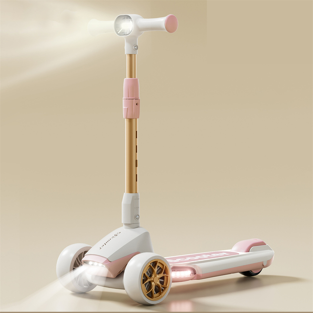 Led Light Baby Adjustable Height Children Foot Scooter Price Three Wheel Best Kick Scooter for Kids