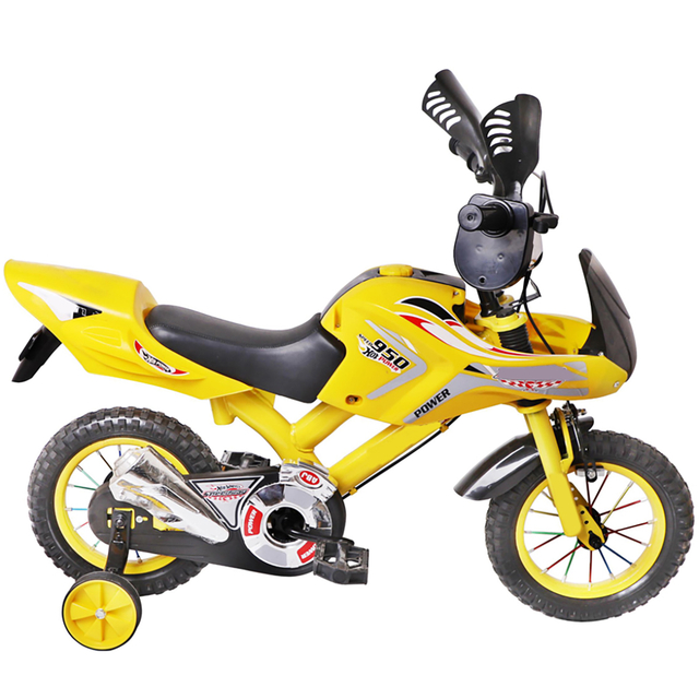 Baby Bike 14 12 Inch Kids Motorcycle Design Cycles Children Bicycle for 8 Years Old Child