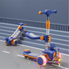 3 in 1 Pu Flashlight Wheels Push Children Scooter 3 Wheel Kid Kick Scooter Foot Scooter En14619 Approved