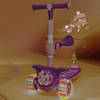 light up folding child scooters led flash wheel kids scooter manufacturers pu 3-wheels scooter for kids