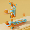 New Children's Scooters Children 2 in 1 Scooter Rotating Flashing Wheels Kids 3 Wheel Kick Scooter
