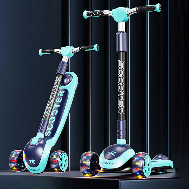 3 Wheel Adjustable Baby Scooter Foldable Children Kids Boys Girls Scooter for Big Kid