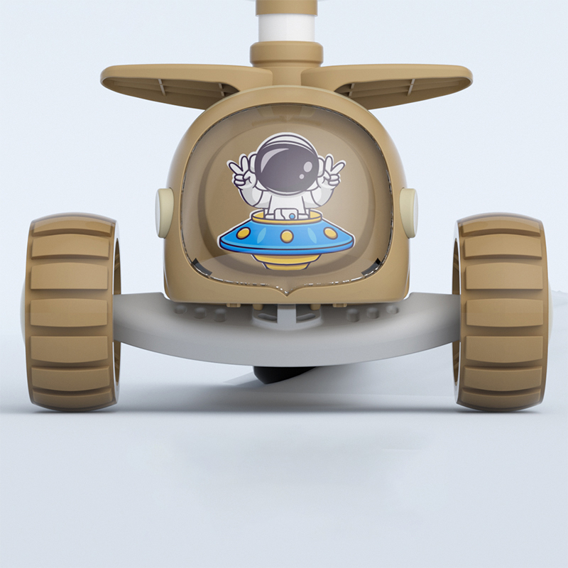 Foldable Adjustable Height Children Kick Scooter 3 in One Scooter Kids Kick Pedal Scooter with Led Lights for Kid