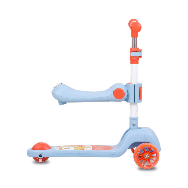 new children's scooters baby 2 in 1 scooter rotating flashing wheels kids 3 wheel kick scooter
