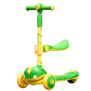 Oem Competitive Price Kick Child Scooter 3 Wheel Foot Scooter Flash Wheeler Kids Scooter with Seat