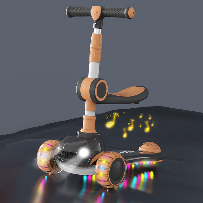 Flash Wheel Kids Scooter Folding Children Scooter Multifunction Children Balance Scooter for Kid