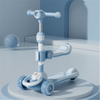 New Children's Scooters Children 2 in 1 Scooter Rotating Flashing Wheels Kids 3 Wheel Kick Scooter