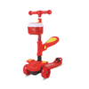 New Adjustable Baby Scooter Kid's Kick Scooter Pu Flashing Wheel Kids Folding Scooter with Seat Basket
