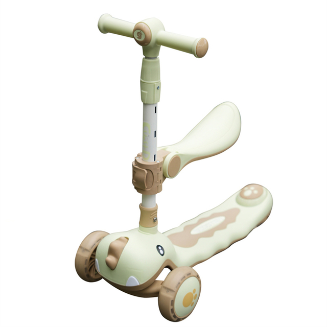 Oem Competitive Price Kick Child Scooter 3 Wheel Foot Scooter Flash Wheeler Kids Scooter with Seat
