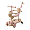 6 in 1 Adjustable Scooter Kids Flashing 3 Wheels Kids' Scooter Baby Swing Car Walker with Push Handle For Children Girls Boys Toys