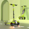 big size foldable adjustable price led flash three wheels kids children kick scooter for toddler kids age 3-8